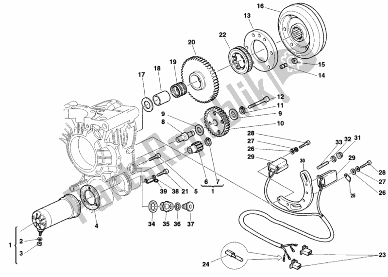 Wszystkie części do Generator - Silnik Rozruchowy Ducati Monster 750 1998