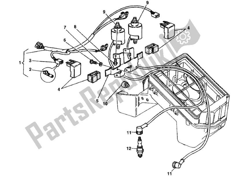 Todas as partes de Bobina De Ignição do Ducati Monster 750 1998