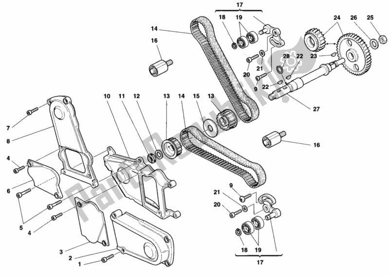 Tutte le parti per il Cinghia Di Distribuzione del Ducati Monster 750 1998