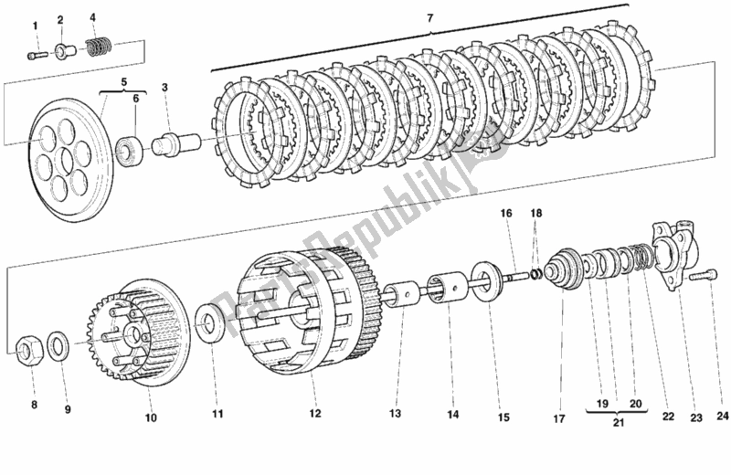 Todas las partes para Embrague de Ducati Monster 750 1999