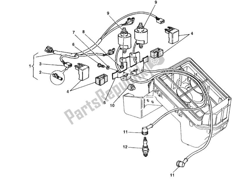 Tutte le parti per il Bobina Di Accensione del Ducati Monster 750 1999