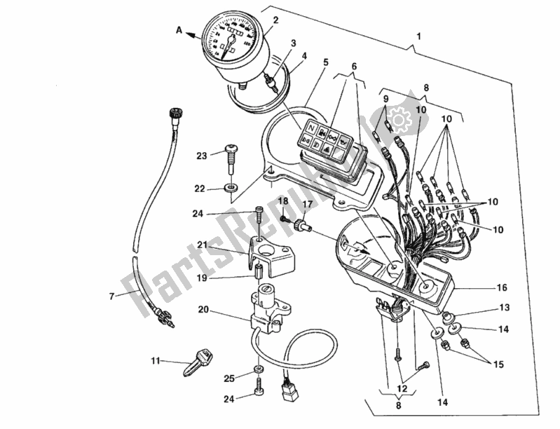 Tutte le parti per il Metro del Ducati Monster 750 1999