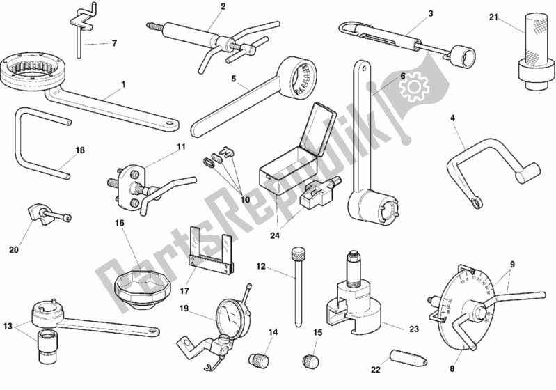 Tutte le parti per il Strumenti Di Servizio Di Officina del Ducati Monster 750 1999