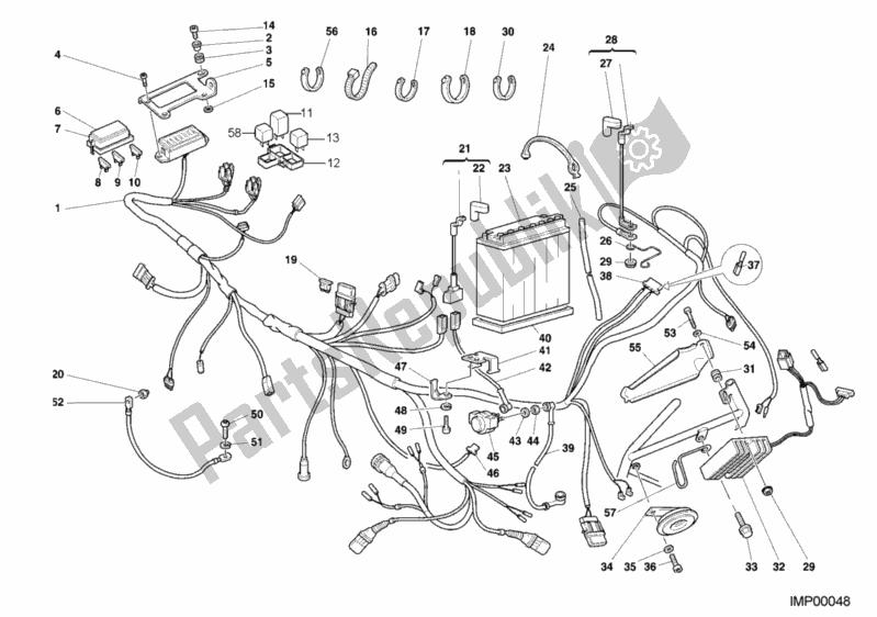Todas as partes de Chicote De Fiação do Ducati Monster 750 2000