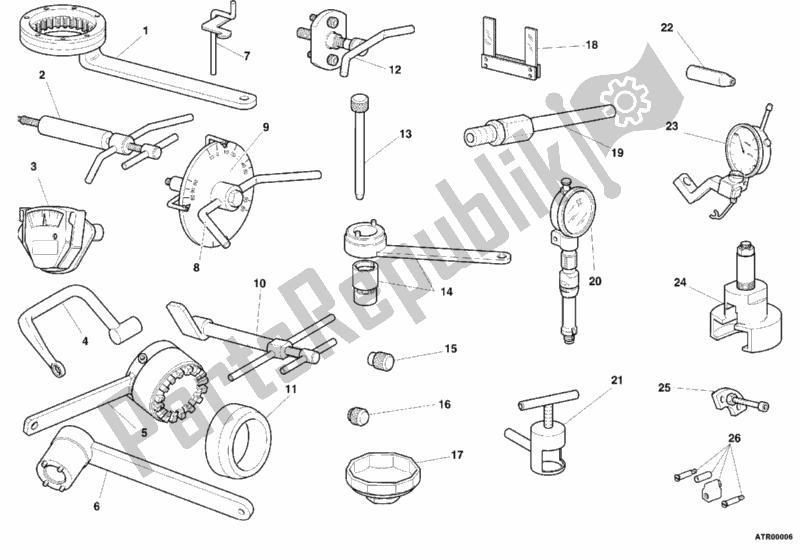 All parts for the Workshop Service Tools, Engine of the Ducati Monster 750 2000