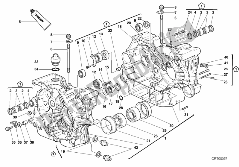 Tutte le parti per il Carter del Ducati Monster 750 2001