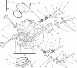 Horizontal cylinder head