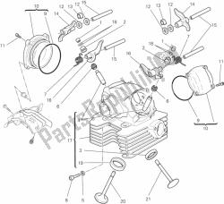 Vertical cylinder head