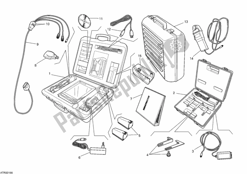 Todas las partes para Comprobar Los Dds Del Instrumento de Ducati Monster 795 2012