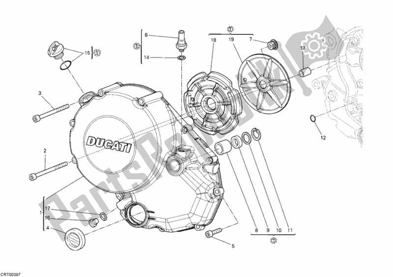 Todas las partes para Tapa Del Embrague de Ducati Monster 795 2012