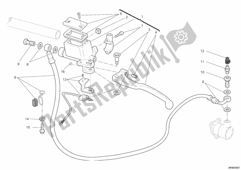 Tutte le parti per il Pompa Frizione del Ducati Monster 795 2012