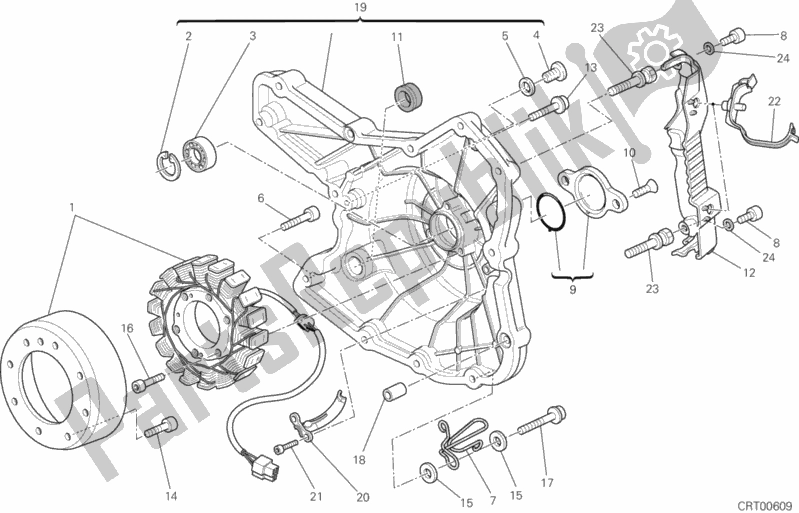 Alle onderdelen voor de Generator van de Ducati Monster 795 2012