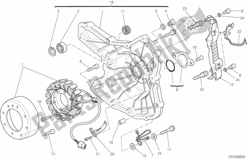 Toutes les pièces pour le Générateur du Ducati Monster 795 2012