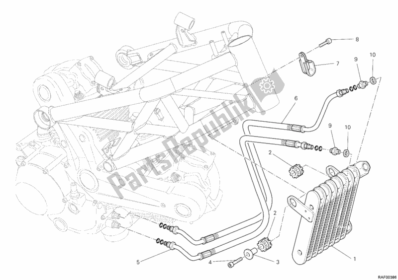 Todas las partes para Enfriador De Aceite de Ducati Monster 795 2012