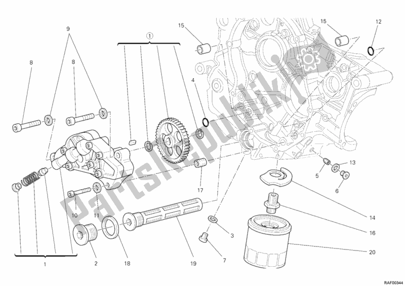 Todas las partes para Bomba De Aceite - Filtro de Ducati Monster 795 2012
