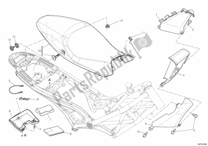 Tutte le parti per il Posto A Sedere del Ducati Monster 795 2012