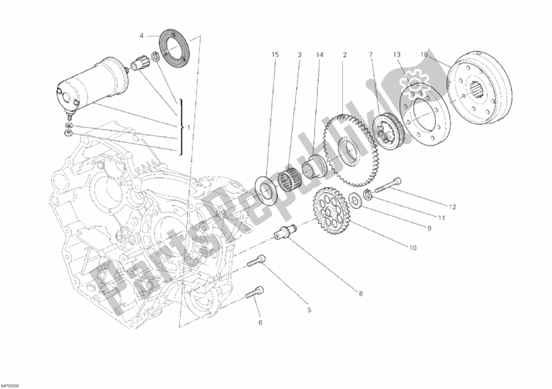 Alle onderdelen voor de Start De Motor van de Ducati Monster 795 2012