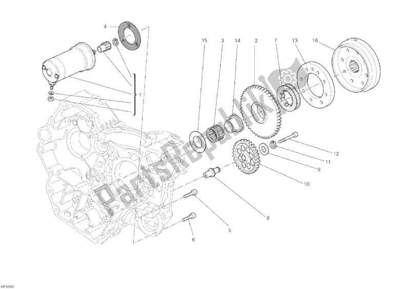 Alle onderdelen voor de Start De Motor van de Ducati Monster 795 2012