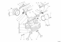 Vertical cylinder head