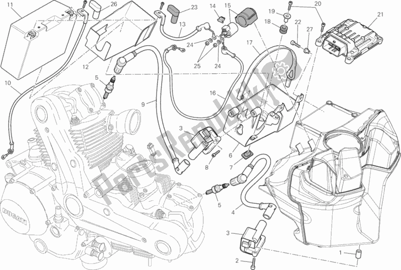 Tutte le parti per il Batteria del Ducati Monster 795 2013