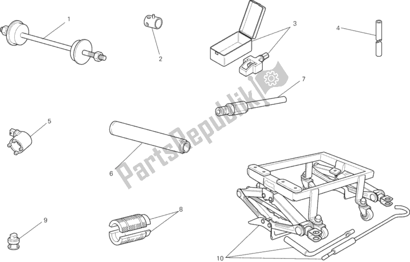 All parts for the Workshop Service Tools, Frame of the Ducati Monster 795 2013
