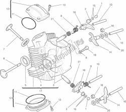 Horizontal cylinder head