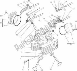 Vertical cylinder head