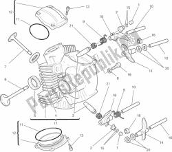 Horizontal cylinder head