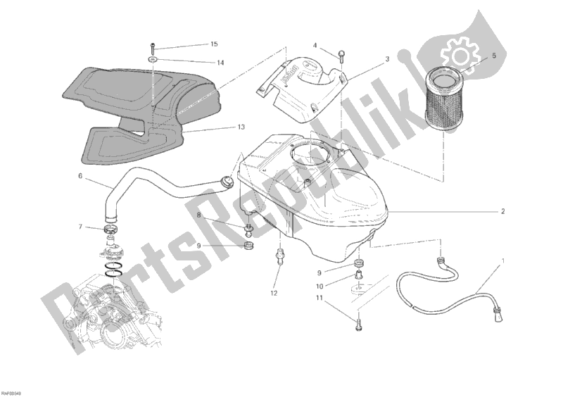 Tutte le parti per il Presa del Ducati Hypermotard 796 2011