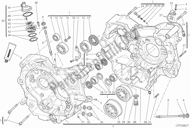 Todas as partes de Bloco Do Motor do Ducati Hypermotard 796 2012 Todas as partes de Bloco Do Motor do Ducati Hypermotard 796 2012
