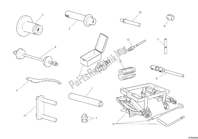 Toutes les pièces pour le Outils De Service D'atelier, Châssis du Ducati Hypermotard 796 2012 Toutes les pièces pour le Outils De Service D'atelier, Châssis du Ducati Hypermotard 796 2012