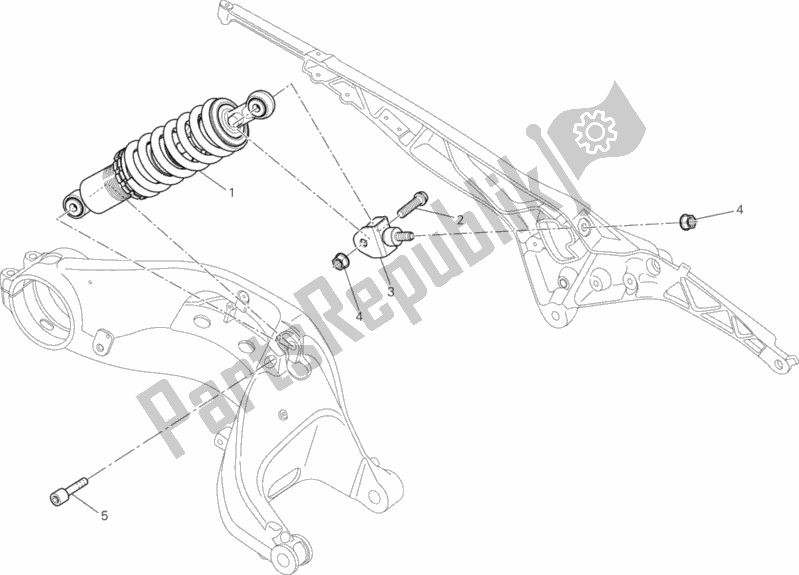 Todas las partes para Amortiguador Trasero de Ducati Monster 796 2013