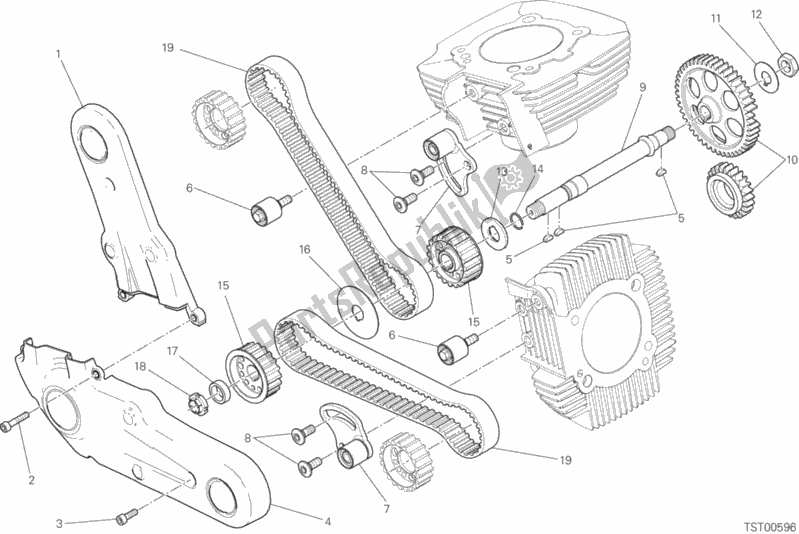 Todas las partes para Distribuzione de Ducati Monster 797 2017