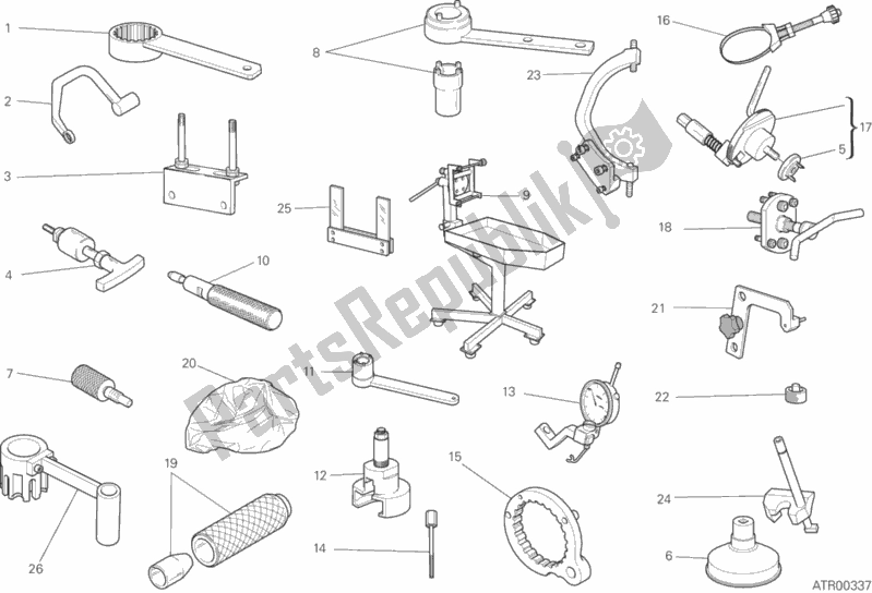 All parts for the Workshop Service Tools, Engine of the Ducati Monster 797 2017