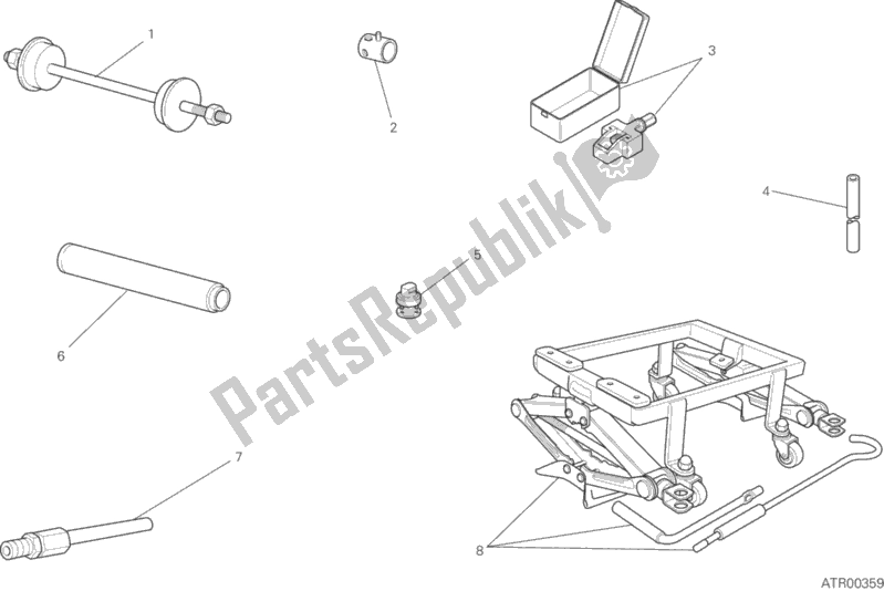 All parts for the Workshop Service Tools, Frame of the Ducati Monster 797 2017