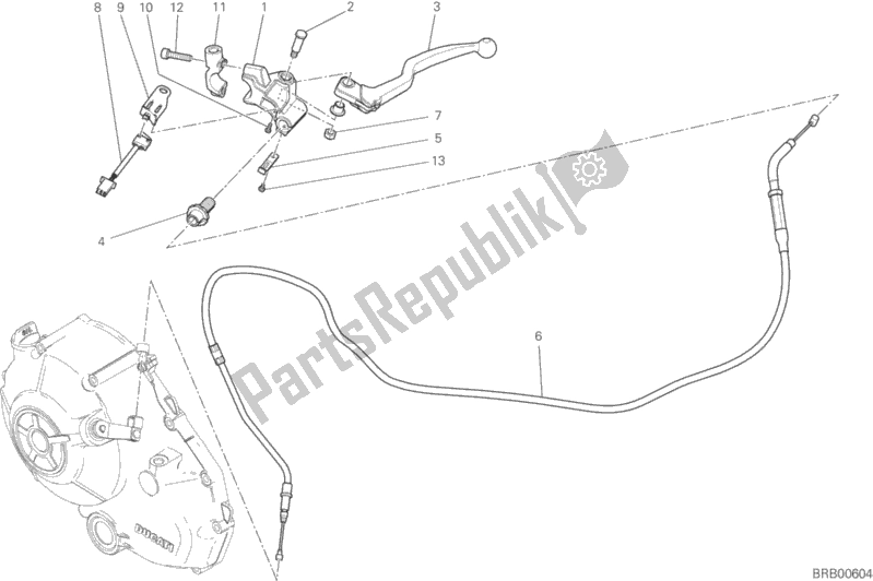 Todas las partes para Control De Embrague de Ducati Monster 797 2020