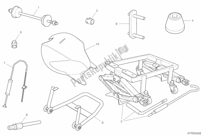 All parts for the Workshop Service Tools, Frame of the Ducati Monster 797 2020