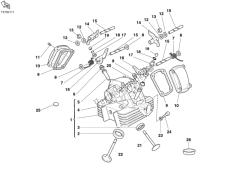 Vertical cylinder head