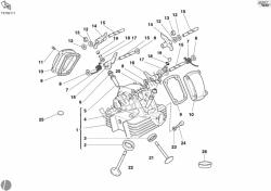 Vertical cylinder head