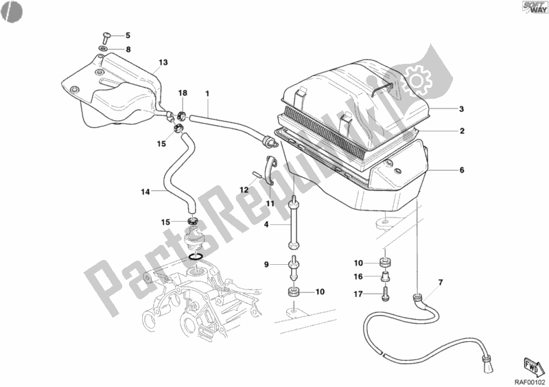 Tutte le parti per il Presa del Ducati Monster 800 2003