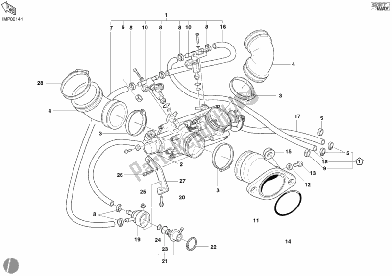 Tutte le parti per il Corpo Farfallato del Ducati Monster 800 2003