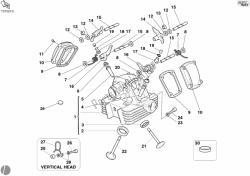 Vertical cylinder head