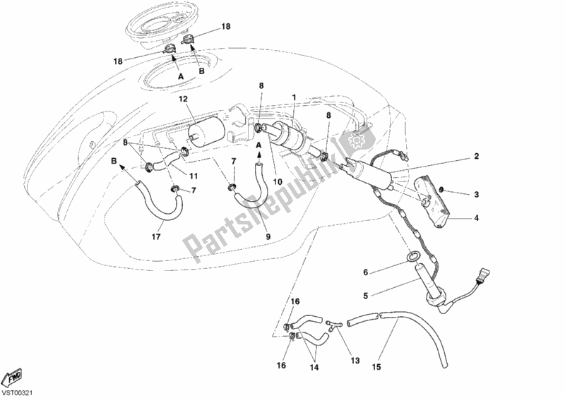 Todas las partes para Bomba De Combustible Aus-jpn-usa de Ducati Monster 800 2004