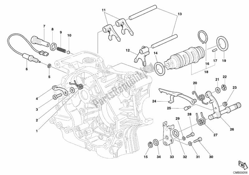 Toutes les pièces pour le Mécanisme De Changement De Vitesse du Ducati Monster 800 2004