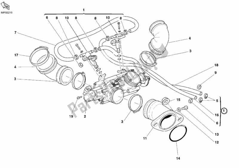 Todas las partes para Cuerpo Del Acelerador de Ducati Monster 800 2004