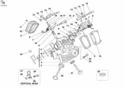 Vertical cylinder head