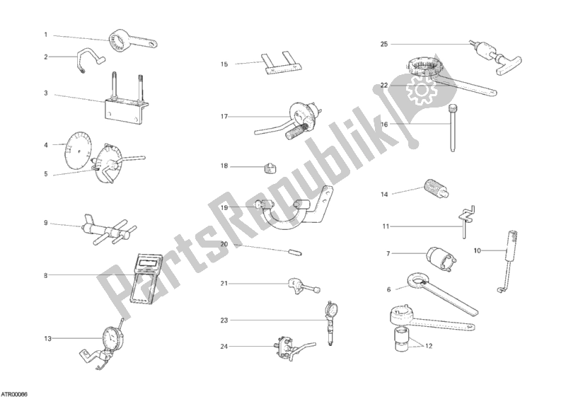 All parts for the Workshop Service Tools, Engine of the Ducati Monster 800 2004