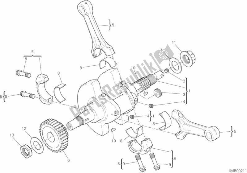 Todas las partes para Bielas de Ducati Monster 821 2015