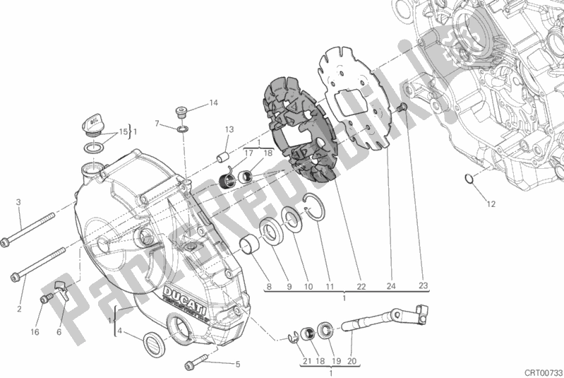 Todas las partes para Tapa Del Embrague de Ducati Monster 821 2017