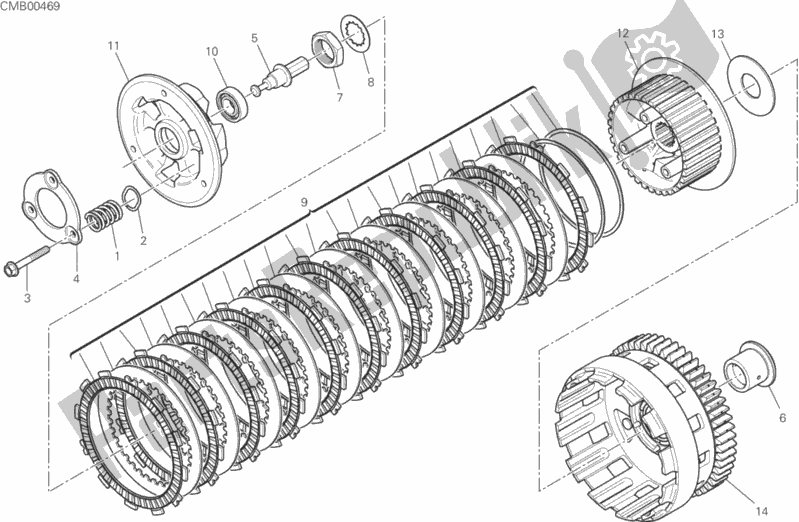 Todas las partes para Embrague de Ducati Monster 821 2017